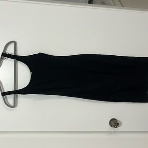Simple black dress small slit in back from Zara